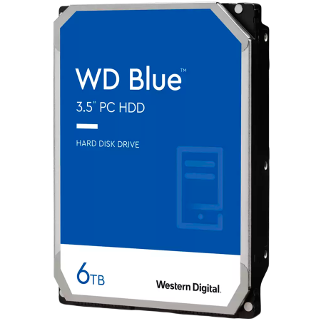 Hard disk uri - HDD Desktop WD Blue 6TB SMR, 3.5'', 256MB, 5400 RPM, SATA-EOL