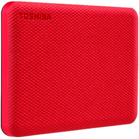 Hard disk uri - HDD Extern TOSHIBA CANVIO Advance 2TB, 2.5", USB 3.2 Gen1 (5Gbit/s), Backup and Security software, Textured Red, 149g