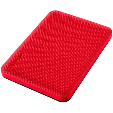 HDD Extern TOSHIBA CANVIO Advance 2TB, 2.5", USB 3.2 Gen1 (5Gbit/s), Backup and Security software, Textured Red, 149g [1]