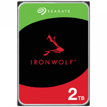 HDD NAS - HDD NAS SEAGATE IronWolf 2TB CMR, 3.5'', 256MB, 5400RPM, SATA, RV Sensor, Rescue Data Recovery Services 3 ani, TBW: 180
