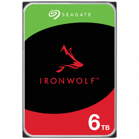 HDD NAS - HDD NAS SEAGATE IronWolf 6TB CMR, 3.5'', 256MB, 5400RPM, RV Sensors, SATA, Rescue Data Recovery Services 3 ani, TBW: 180