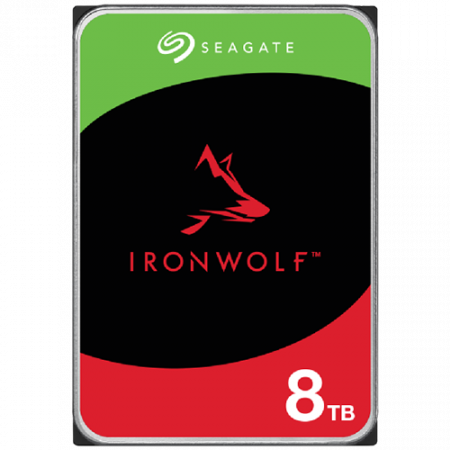 HDD NAS - HDD NAS SEAGATE IronWolf 8TB CMR, 3.5'', 256MB, 5400RPM, RV Sensors, SATA, Rescue Data Recovery Services 3 ani, TBW: 180