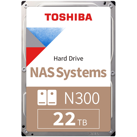 Hard disk uri - HDD NAS TOSHIBA N300 22TB CMR, 3.5'', 1024MB, 7200RPM, SATA, TBW: 180