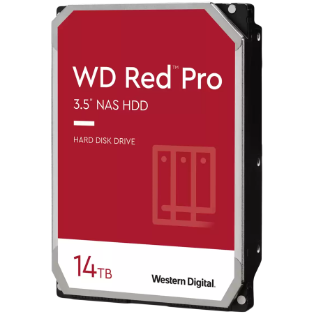 Echipamente Retea - HDD NAS WD Red Pro 14TB CMR, 3.5'', 512MB, 7200 RPM, SATA, TBW: 550
