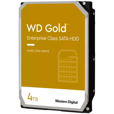 Servere & Componente - HDD Server WD Gold 4TB CMR 512e, 3.5'', 256MB, 7200 RPM, SATA