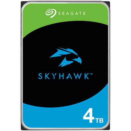 Supraveghere - HDD Video Surveillance SEAGATE SkyHawk 4TB CMR, 3.5'', 256MB, SATA, RV Sensors, Rescue Data Recovery Services 3 ani, TBW: 180, Health Management