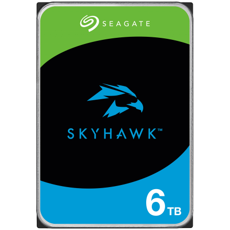 Supraveghere - HDD Video Surveillance SEAGATE SkyHawk 6TB CMR, 3.5'', 256MB, SATA, RV Sensors, Rescue Data Recovery Services 3 ani, TBW: 180, Health Management