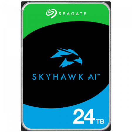 Supraveghere - HDD Video Surveillance SEAGATE SkyHawk AI 24TB CMR, 3.5", 512MB, SATA, Rescue Services 3 ani, TBW: 550