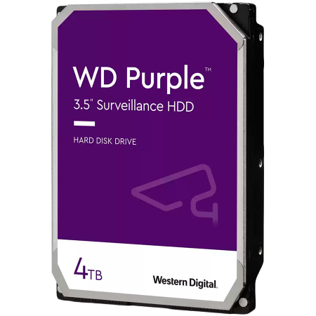 Retelistica & Supraveghere - HDD Video Surveillance WD Purple 4TB CMR, 3.5'', 256MB, SATA, TBW: 180
