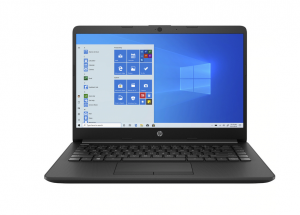 Laptop ultraportabil HP 14-dk1009nq cu procesor AMD Ryzen™ 3 3250U pana la 3.50 GHz, 14", HD, 4GB, 256GB SSD, AMD Radeon™ Vega M, Windows 10 Home , Jet Black [0]