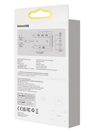HUB extern Baseus Lite, porturi USB: USB 3.0 x 4, conectare prin USB 3.0, lungime 0.25m, negru, "WKQX030001" (include TV 0.8lei) - 6932172606183 [3]