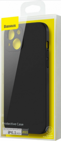 HUSA SMARTPHONE Baseus Liquid, pentru Iphone 13 Pro, material silicon, negru "ARYT000101" - 6932172601553 [1]