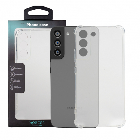 Laptop, Tablete & Telefoane - HUSA SMARTPHONE Spacer pentru Samsung Galaxy S22 Plus, grosime 1.5mm, protectie suplimentara antisoc la colturi, material flexibil TPU, transparenta "SPPC-SM-GX-S22P-CLR"
