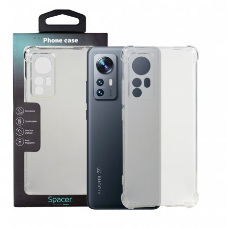 Laptop, Tablete & Telefoane - HUSA SMARTPHONE Spacer pentru Xiaomi 12, grosime 1.5mm, protectie suplimentara antisoc la colturi, material flexibil TPU, transparenta "SPPC-XI-12-CLR"