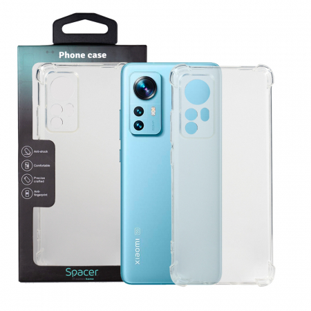 Laptop, Tablete & Telefoane - HUSA SMARTPHONE Spacer pentru Xiaomi 12 X, grosime 1.5mm, protectie suplimentara antisoc la colturi, material flexibil TPU, transparenta "SPPC-XI-12X-CLR"