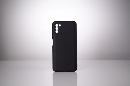 HUSA SMARTPHONE Spacer pentru Xiaomi Pocophone M3, grosime 2mm, material flexibil silicon + interior cu microfibra, negru \\"SSPPC-XI-PC-M3-SLK\\" [2]