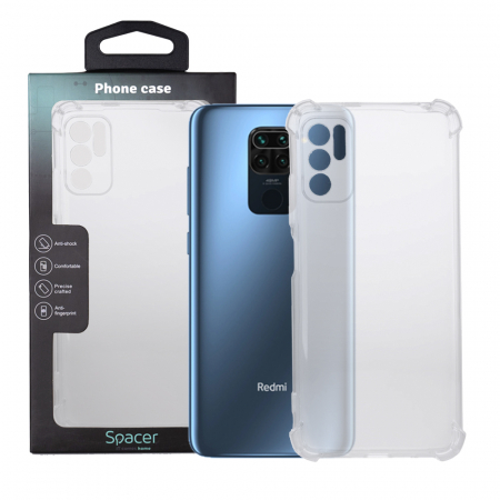 Laptop, Tablete & Telefoane - HUSA SMARTPHONE Spacer pentru Xiaomi Redmi Note 10 5G, grosime 1.5mm, protectie suplimentara antisoc la colturi, material flexibil TPU, transparenta \\"SPPC-XI-RM-N105G-CLR\\"