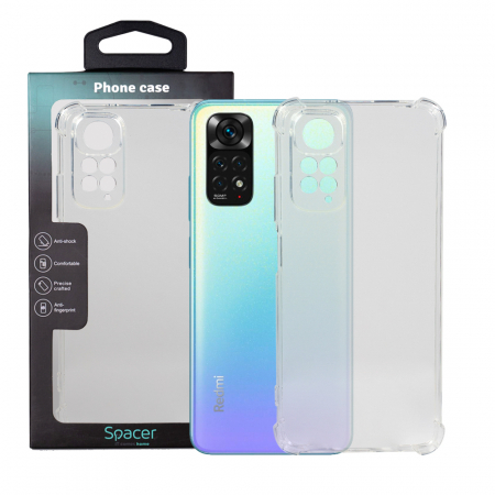 Laptop, Tablete & Telefoane - HUSA SMARTPHONE Spacer pentru Xiaomi Redmi Note 11, grosime 1.5mm, protectie suplimentara antisoc la colturi, material flexibil TPU, transparenta "SPPC-XI-RM-N11-CLR"