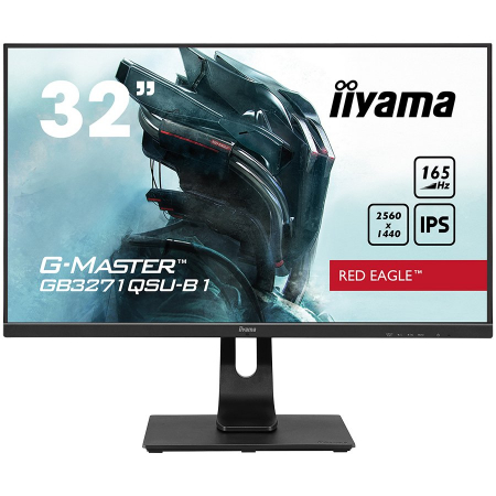 Monitoare - iiyama G-Master GB3271QSU-B1, 32" IPS display - WQHD resolution (2560 x 1440), Free Sync technology - Black Tuner, Blue Light - 1ms response time - 80M Advanced Contrast Ratio: 1 - 2x HDMI - 2x Displa