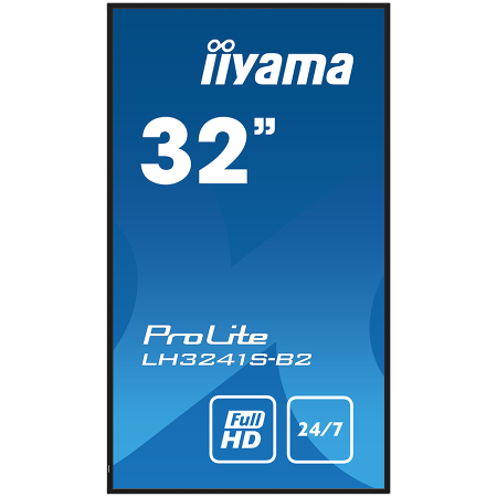 IIYAMA LFD LH3241S-B2 32" Full HD professional large format display with USB media playback 350 cd/m² 1200:1 8ms 24/7 landscape, portrait [1]