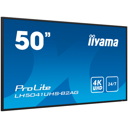 IIYAMA LFD PROLITE LH5041UHS-B2AG 50" Professional Digital Signage 4K 24/7 3840x2160 VA 16:9 500cd 5000:1 landscape, portrait [1]