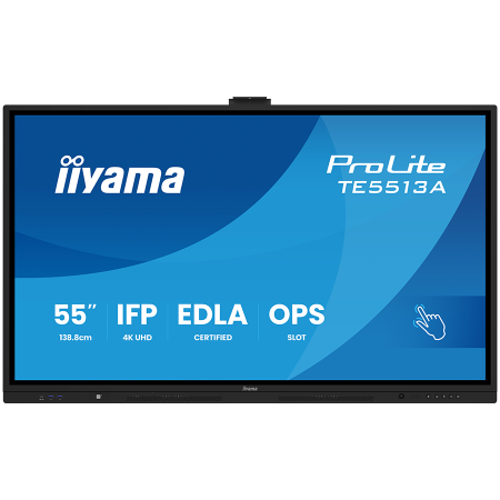 IIYAMA LFD TE5513A-B2AG 55" Google EDLA Certified IFP - Interactive display for seamless integration and collaboration in education and enterprise [1]