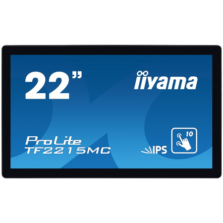 Monitoare\ Televizoare - IIYAMA Monitor 21,5" PCAP Bezel Free 10P Touch with Anti-Finger print coating, 1920x1080, IPS panel, DisplayPort, HDMI, VGA, 315 cd/m² (with touch), 1000:1, 14ms, USB Interface, Through Glass (Gloves)