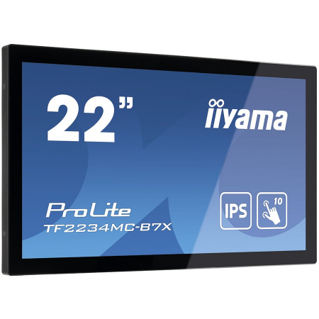 IIYAMA Monitor 21,5" PCAP Bezel Free 10P Touch with Anti-Fingerprint coating, 1920x1080, IPS panel, VGA, DisplayPort, HDMI, 305cd/m² (with touch), Through Glass (Gloves) mode, 1000:1, 8ms, USB Touch I [1]