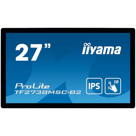 Sisteme PC & Periferice - IIYAMA Monitor 27" PCAP Bezel Free 10-Points Touch, 1920x1080, IPS panel, DVI, HDMI, DisplayPort, 425cd/m² (with touch), 1000:1, 5ms, Landscape, Portrait or Table mount, USB Touch Interface, VESA 100x