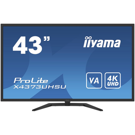 Iiyama Monitor 43" UW VA-panel, 3840x2160 UHS, 3ms, 400cdm² HDR400, Speakers, 2xHDMI, 1xDisplayPort, USB-HUB (2x3.0/2x2.0), PBP, PIP, Remote control [0]