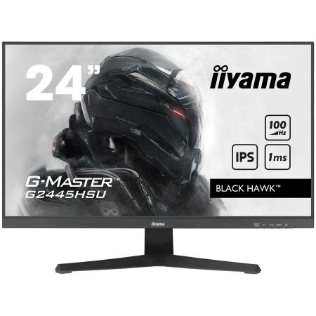 Monitoare - IIYAMA Monitor LED G2445HSU-B2 G-MASTER Gaming Light 23.8" 1920 x 1080 @100Hz 300 cd/m² 1ms 300cd HDMI DP USB Hub tilt 3y