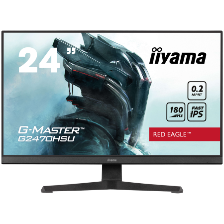Monitoare - IIYAMA Monitor LED G2470HSU-B6 Fast IPS 1920 x 1080 @180Hz 0.2ms 300 cd/m² 1000:1 HDCP HDMI DP 4xUSB Hub 3.2 tilt