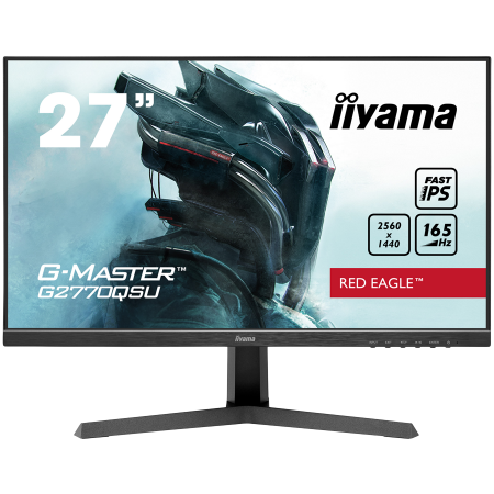 Monitoare - IIYAMA Monitor LED G2770QSU-B1 Fast IPS, matte finish 2560 x 1440 @165Hz 400 cd/m² 0.5ms HDMI DP USB Hub tilt