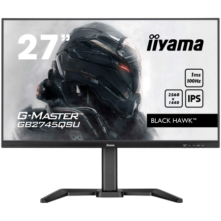 Monitoare - IIYAMA Monitor LED GB2745QSU-B2 27" IPS 2560 x 1440 100Hz 250cd 1300:1 1ms HDMI DP USB HUB Tilt HAS