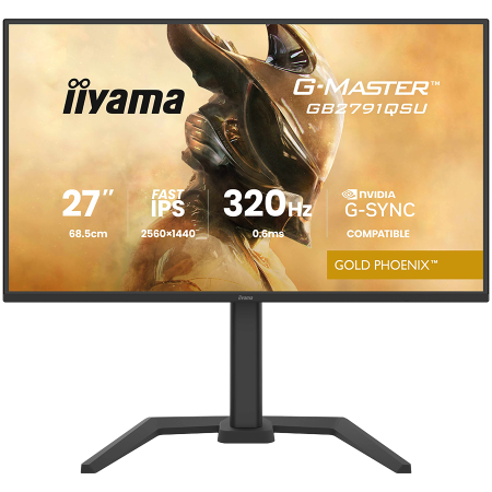 IIYAMA Monitor LED GB2791QSU-B1 G-MASTER 27" Fast IPS, 2560x1440 320Hz, 16:9, 350cd, 0.6ms, HDMI, DP, USB HUB, Full Ergo [2]