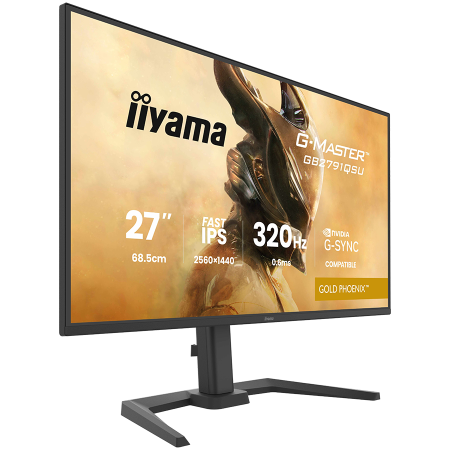 IIYAMA Monitor LED GB2791QSU-B1 G-MASTER 27" Fast IPS, 2560x1440 320Hz, 16:9, 350cd, 0.6ms, HDMI, DP, USB HUB, Full Ergo [5]
