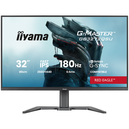 Monitoare\ Televizoare - IIYAMA Monitor LED GB3272QSU-B1 31.5" Fast IPS 2560x1440 180Hz 400cd 1000:1 0.5ms 2xHDMI USB Hub height, swivel, tilt