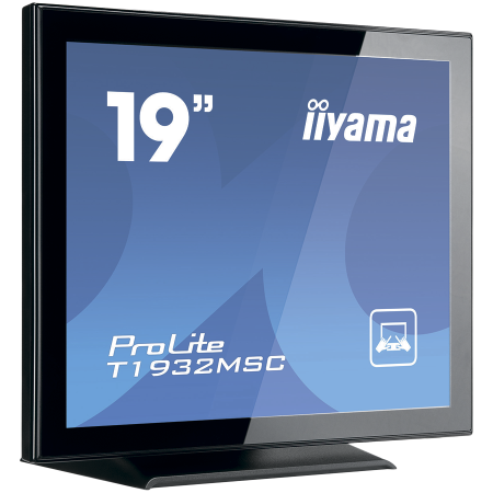 IIYAMA Monitor LED T1932MSC-B1S 19’’ 10pt IPS TOUCH 1280 x 1024 14ms 250 cd/m² projective capacitive IP54 VGA HDMI DP [1]