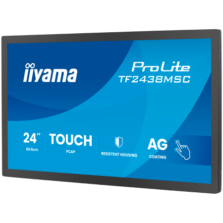 IIYAMA Monitor LED TF2438MSC-B2 24" DeepContrast PCAP 10-point Open Frame touchscreen monitor with robust metal housing for demanding environments [3]