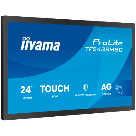 IIYAMA Monitor LED TF2438MSC-B2 24" DeepContrast PCAP 10-point Open Frame touchscreen monitor with robust metal housing for demanding environments [2]