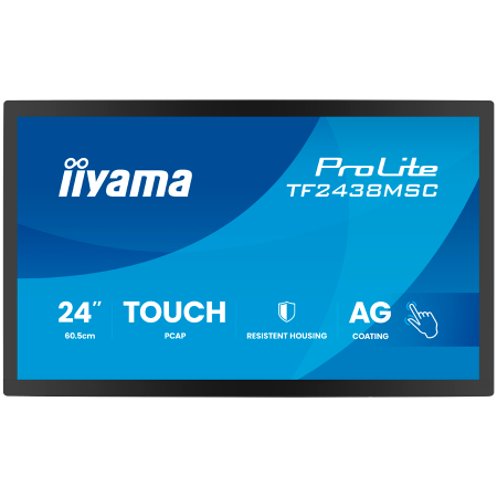 Monitoare\ Televizoare - IIYAMA Monitor LED TF2438MSC-B2 24" DeepContrast PCAP 10-point Open Frame touchscreen monitor with robust metal housing for demanding environments