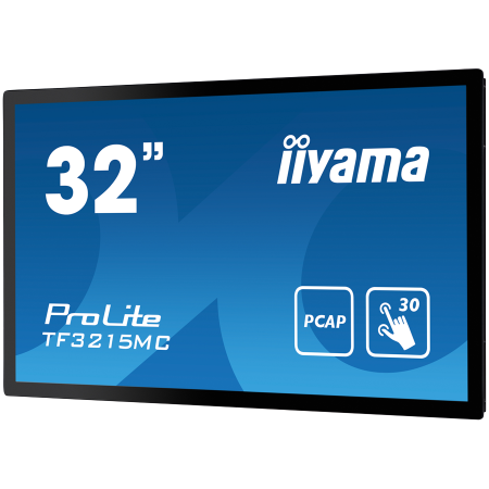 IIYAMA Monitor LED TF3215MC-B2 Open Frame PCAP 30 point touch 31.5" AMVA 1920x1080 16:98 500cd 3000:1 8ms projective capacitive landscape, portrait [2]