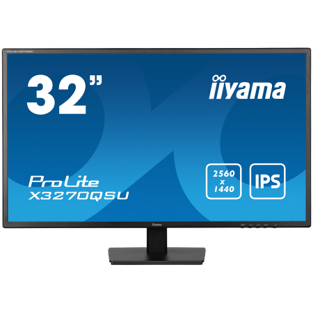 Monitoare - IIYAMA Monitor LED X3270QSU-B1 31.5" IPS WQHD 2560 x 1440 @100Hz 250 cd/m² 1200:1 3ms HDMI DP USB Hub Tilt