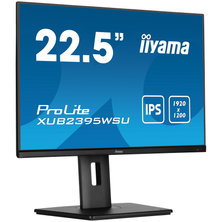 IIYAMA Monitor LED XUB2395WSU-B5 22.5" IPS 1920x1200 16:10 250cd 1000:1 4ms VGA HDMI DP USB Hub height, swivel, tilt, pivot (rotation both sides) [1]