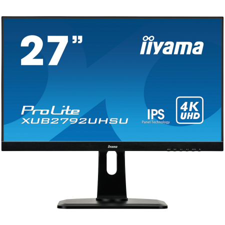 IIYAMA Monitor LED XUB2792UHSU-B6 27" IPS matte 3840 x 2160 @60Hz 350 cd/m² 4ms DV HDMI DP USB height, swivel, tilt, pivot (rotation both sides) [0]