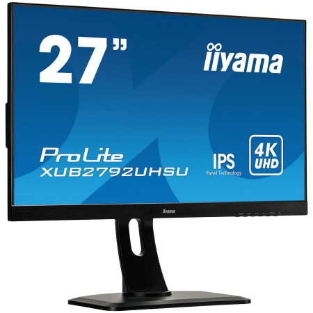 IIYAMA Monitor LED XUB2792UHSU-B6 27" IPS matte 3840 x 2160 @60Hz 350 cd/m² 4ms DV HDMI DP USB height, swivel, tilt, pivot (rotation both sides) [1]