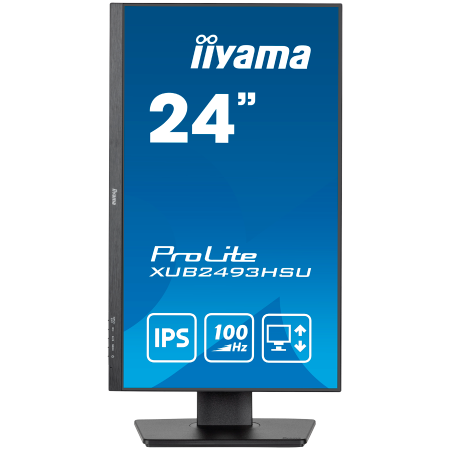 IIYAMA Prolite XUB2493HSU-B7 Business Monitor - 60.5 cm (23.8"), FULL HD (1920x1080), IPS LED, 100Hz, 300 cd/m², matte / black [1]