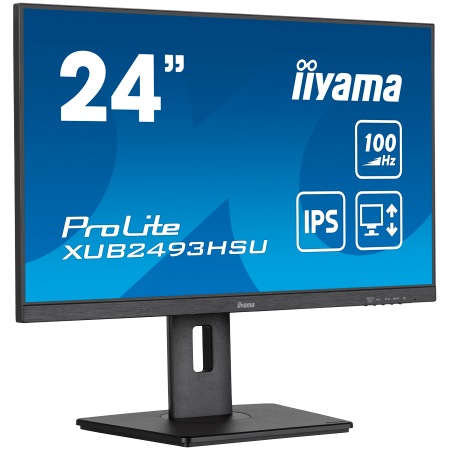 IIYAMA Prolite XUB2493HSU-B7 Business Monitor - 60.5 cm (23.8"), FULL HD (1920x1080), IPS LED, 100Hz, 300 cd/m², matte / black [2]
