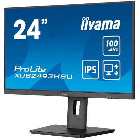 IIYAMA Prolite XUB2493HSU-B7 Business Monitor - 60.5 cm (23.8"), FULL HD (1920x1080), IPS LED, 100Hz, 300 cd/m², matte / black [3]