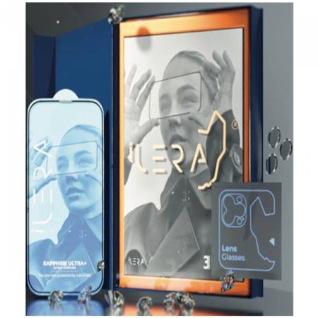 Telefoane & accesorii - iLera Premium Sapphire Ultra + Corning Glass for iPhone 16 Pro